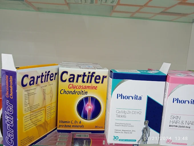Joint care, bone strength and skincare supplements